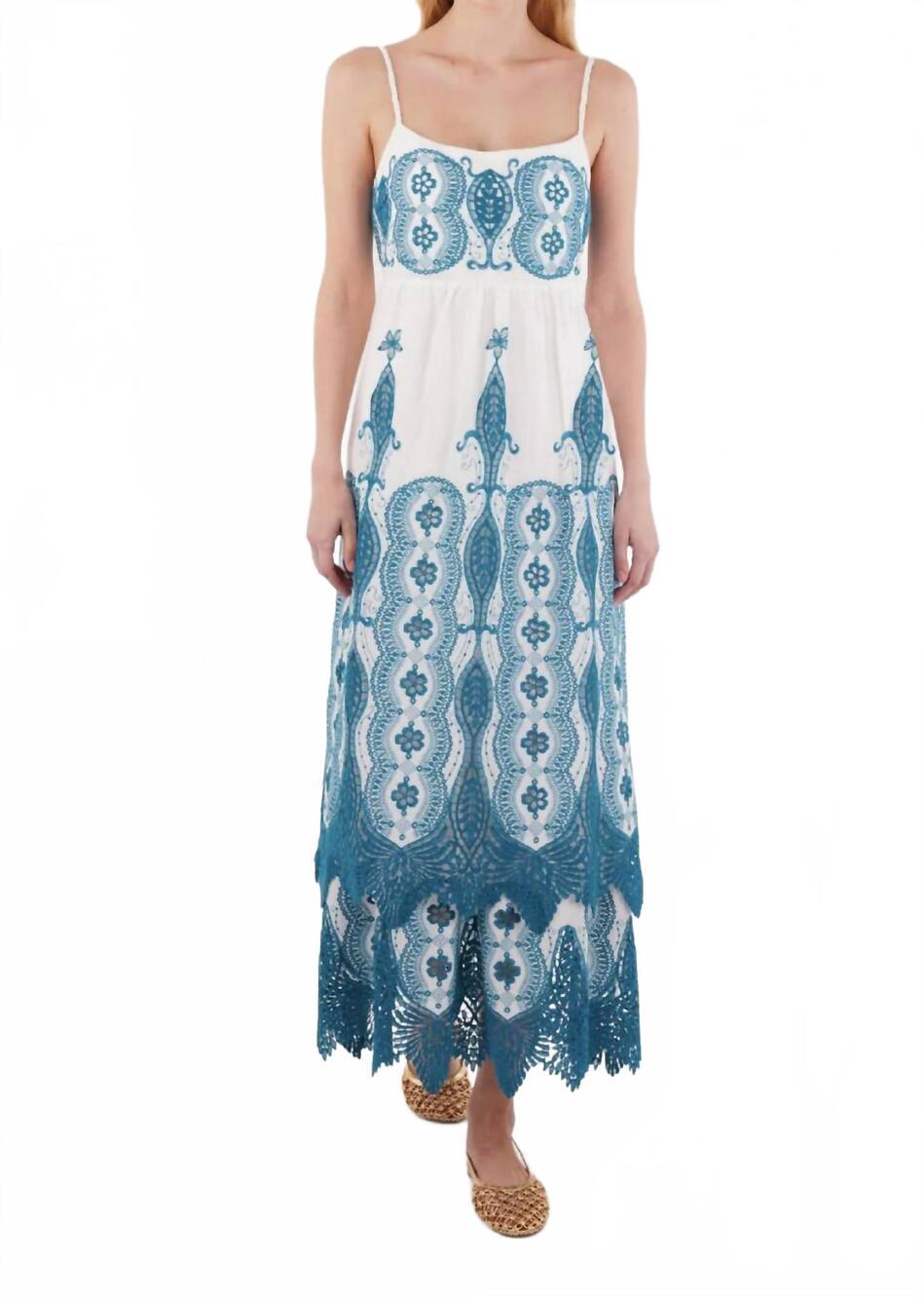 NEW ESPECIA egeo midi dress in ivory